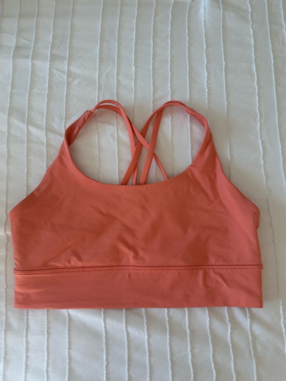 lululemon athletica Coral Cross-Back Sports Bra energy long line